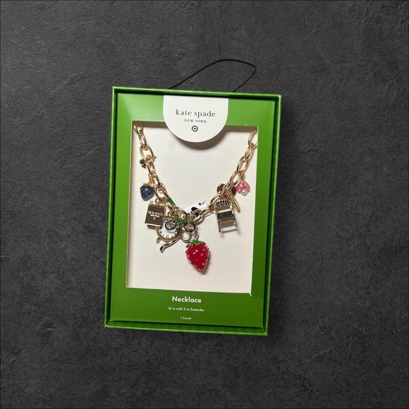 Chunky Charm Statement Necklace - kate spade new york x Target Gold - Picture 2 of 4